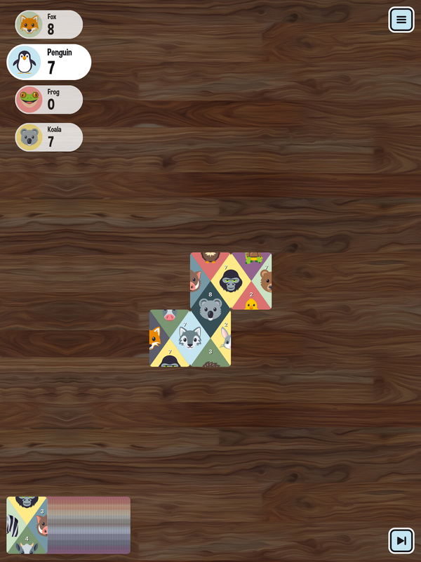 Matchimals iPad screenshot: early game